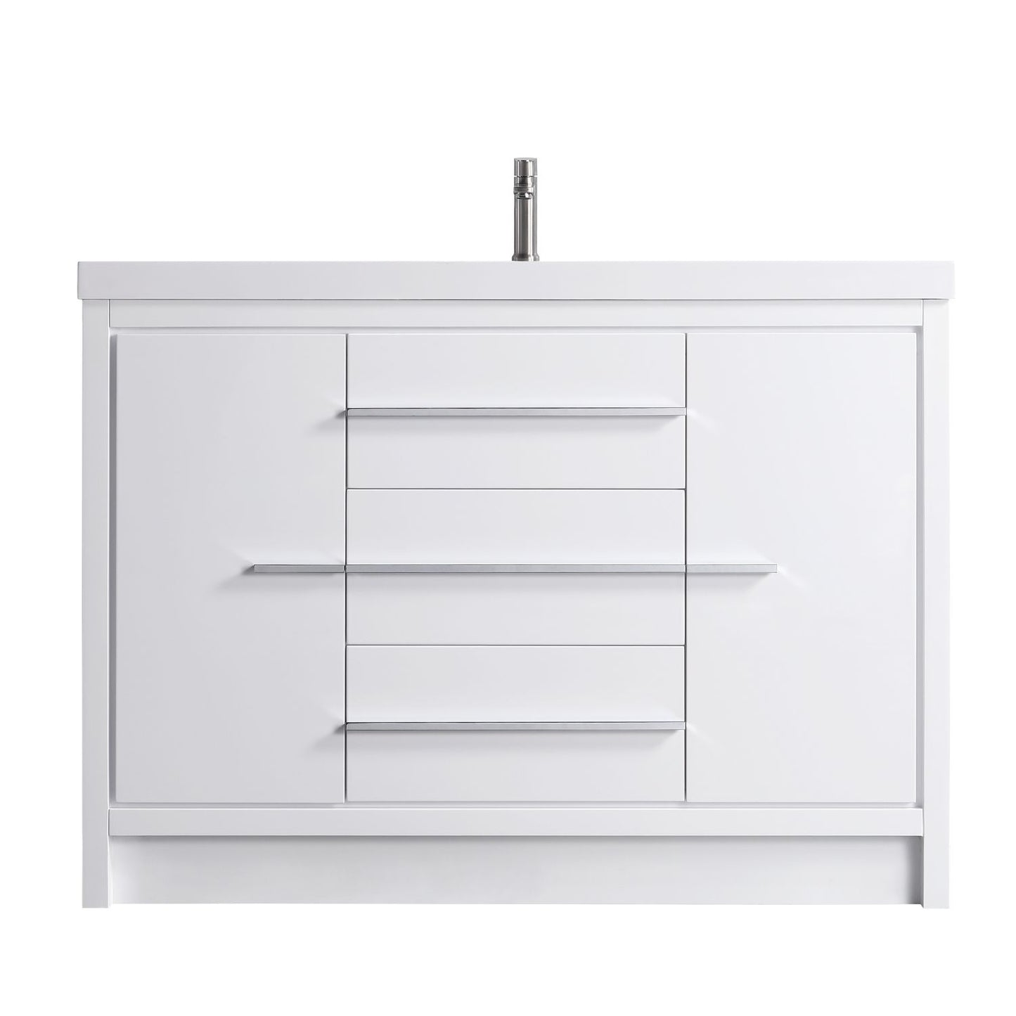 Waterpar® 47.4 in. L x 19.7 in. W x 35 in. H Bathroom Cabinet with Single Resin Sink