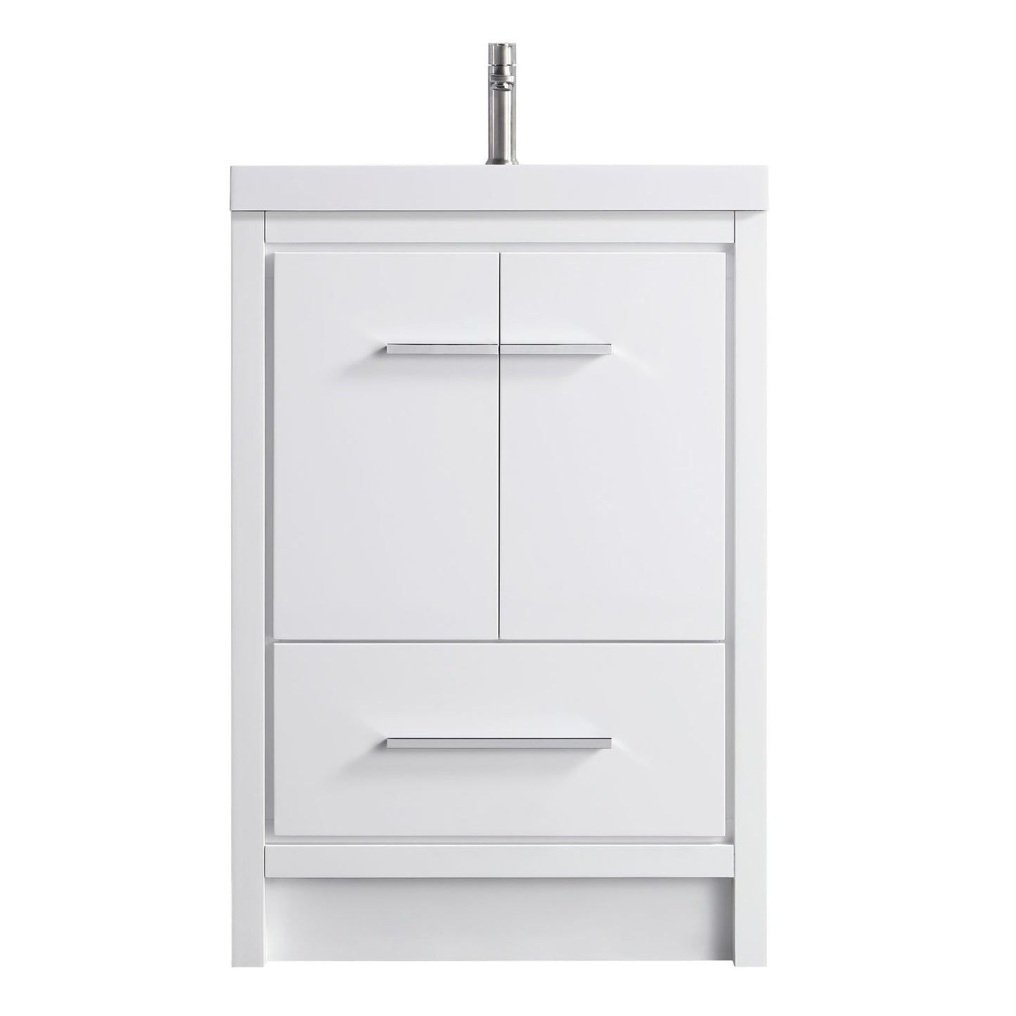 Waterpar® 23.74 in. L x 19.7 in. W x 35 in. H Bathroom Cabinet with Single Resin Sink