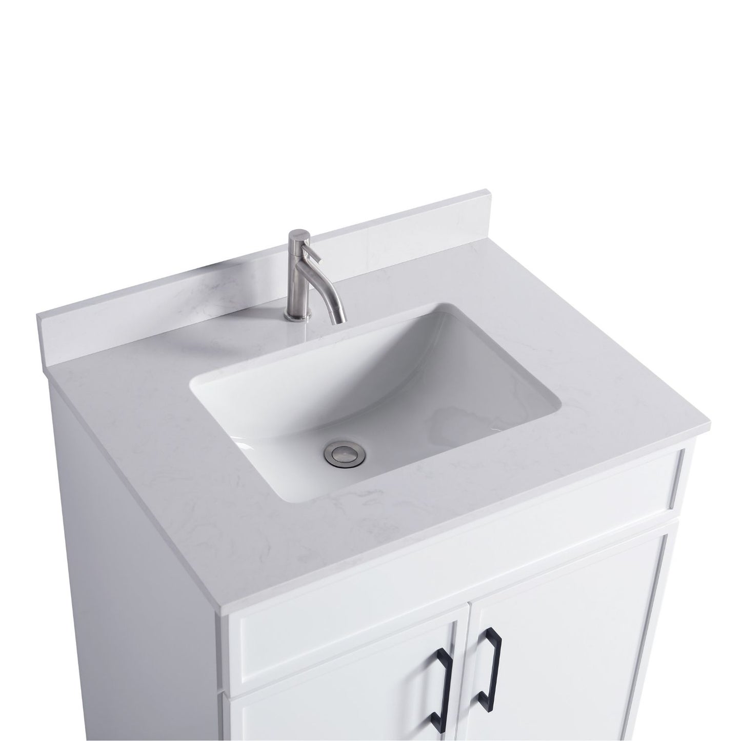 Waterpar® 30 in. L x 22 in. W x 35 in. H Minimalist Bathroom Cabinet with Single Ceramic Sink