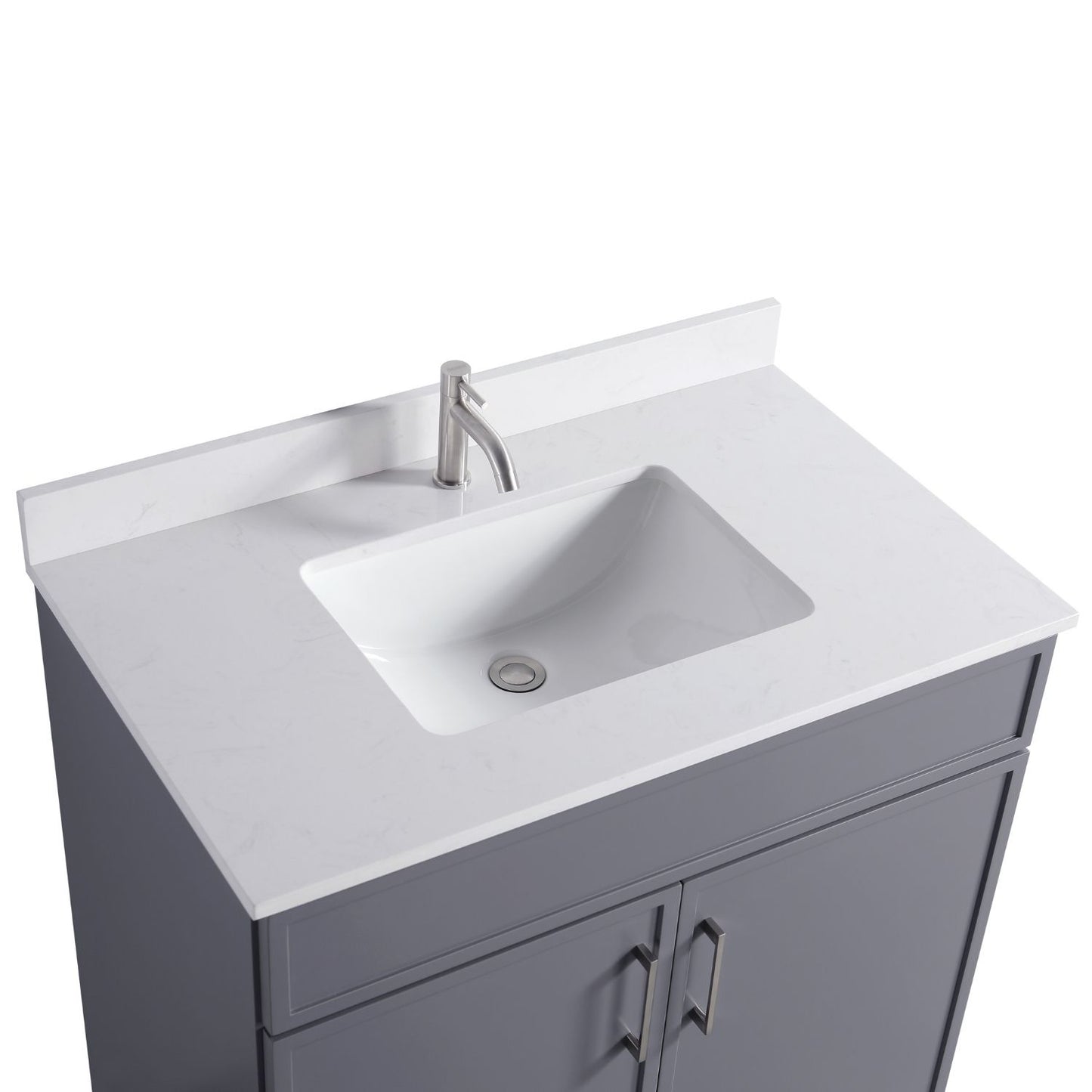 Waterpar® 36 in. L x 22 in. W x 35 in. H Minimalist Bathroom Cabinet with Single Ceramic Sink