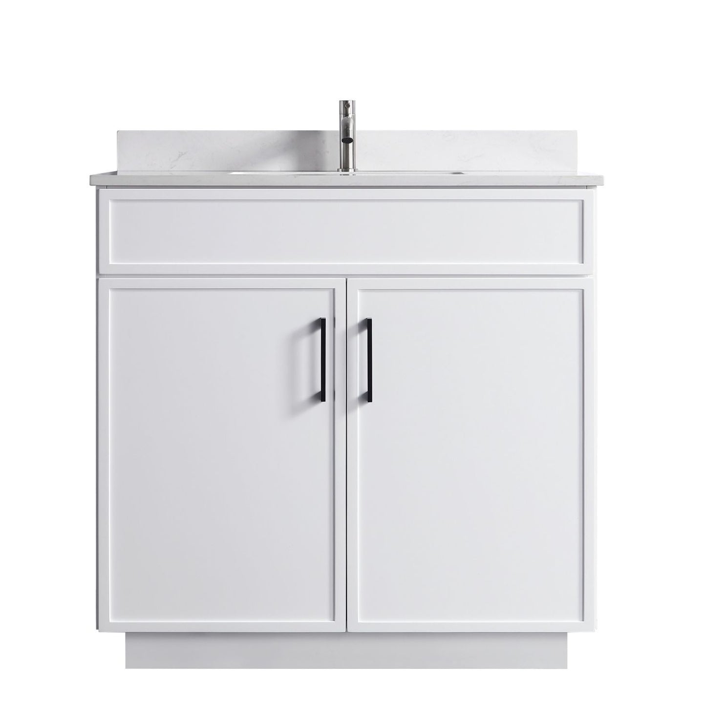 Waterpar® 36 in. L x 22 in. W x 35 in. H Minimalist Bathroom Cabinet with Single Ceramic Sink