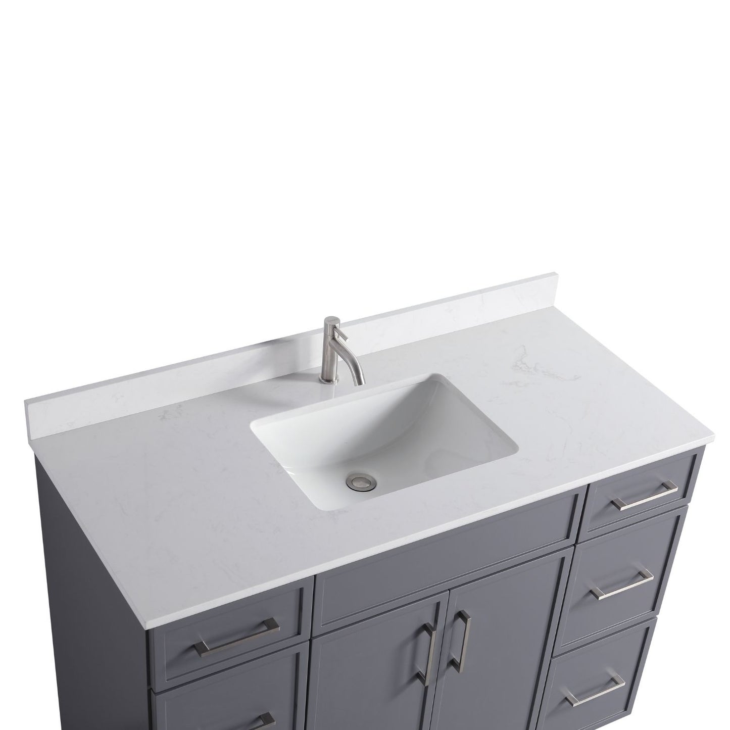 Waterpar® 48 in. L x 22 in. W x 35 in. H Minimalist Bathroom Cabinet with Single Ceramic Sink
