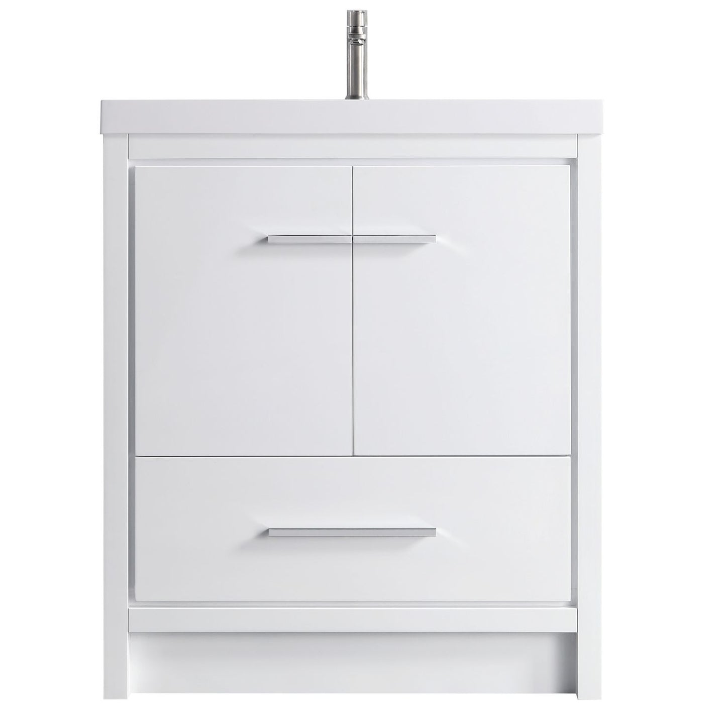 Waterpar® 29.65 in. L x 19.7 in. W x 35 in. H Bathroom Cabinet with Single Resin Sink