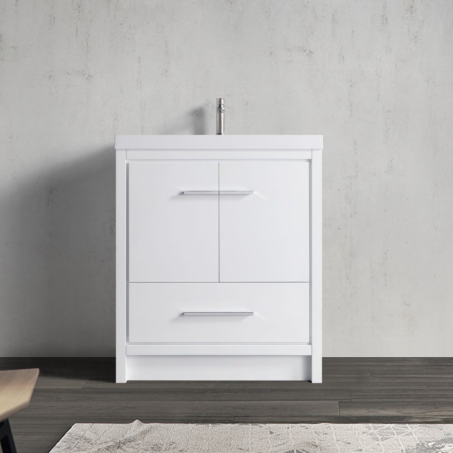 Waterpar® 29.65 in. L x 19.7 in. W x 35 in. H Bathroom Cabinet with Single Resin Sink