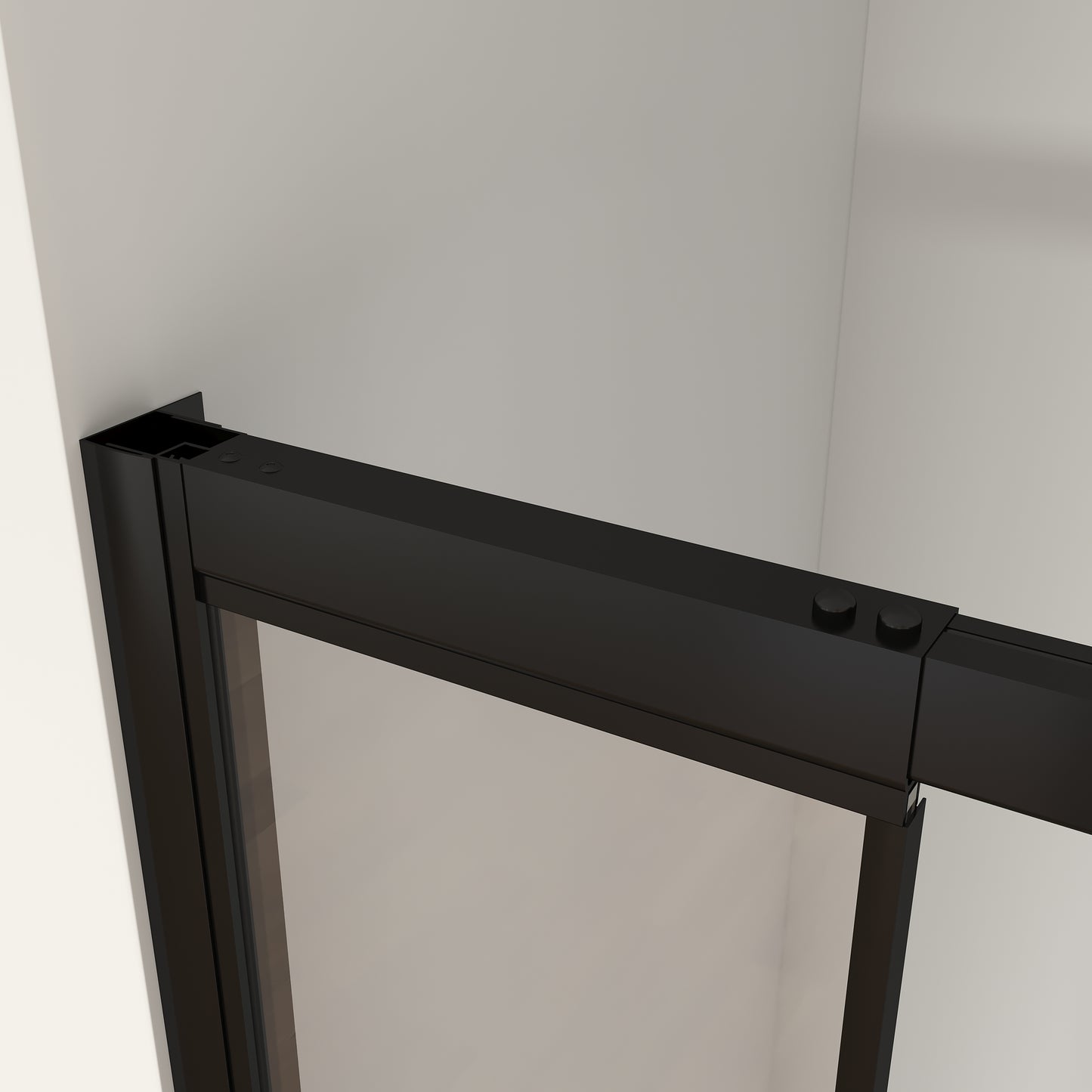 Waterper® 28 in. to 32 in. W x 72 in. H Framed Pivot Shower Door in Black with Clear Glass