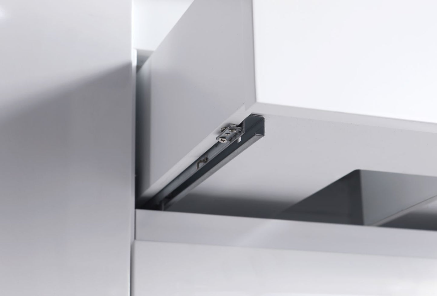 Waterpar® 47.4 in. L x 19.7 in. W x 21.65 in. H White Bathroom Cabinet with Single Resin Sink