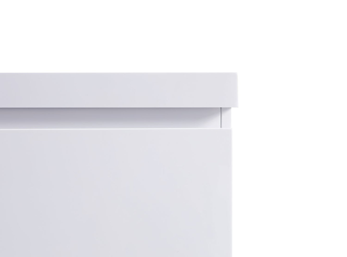 Waterpar® 59 in. L x 19.7 in. W x 21.65 in. H White Bathroom Cabinet with Single Resin Sink