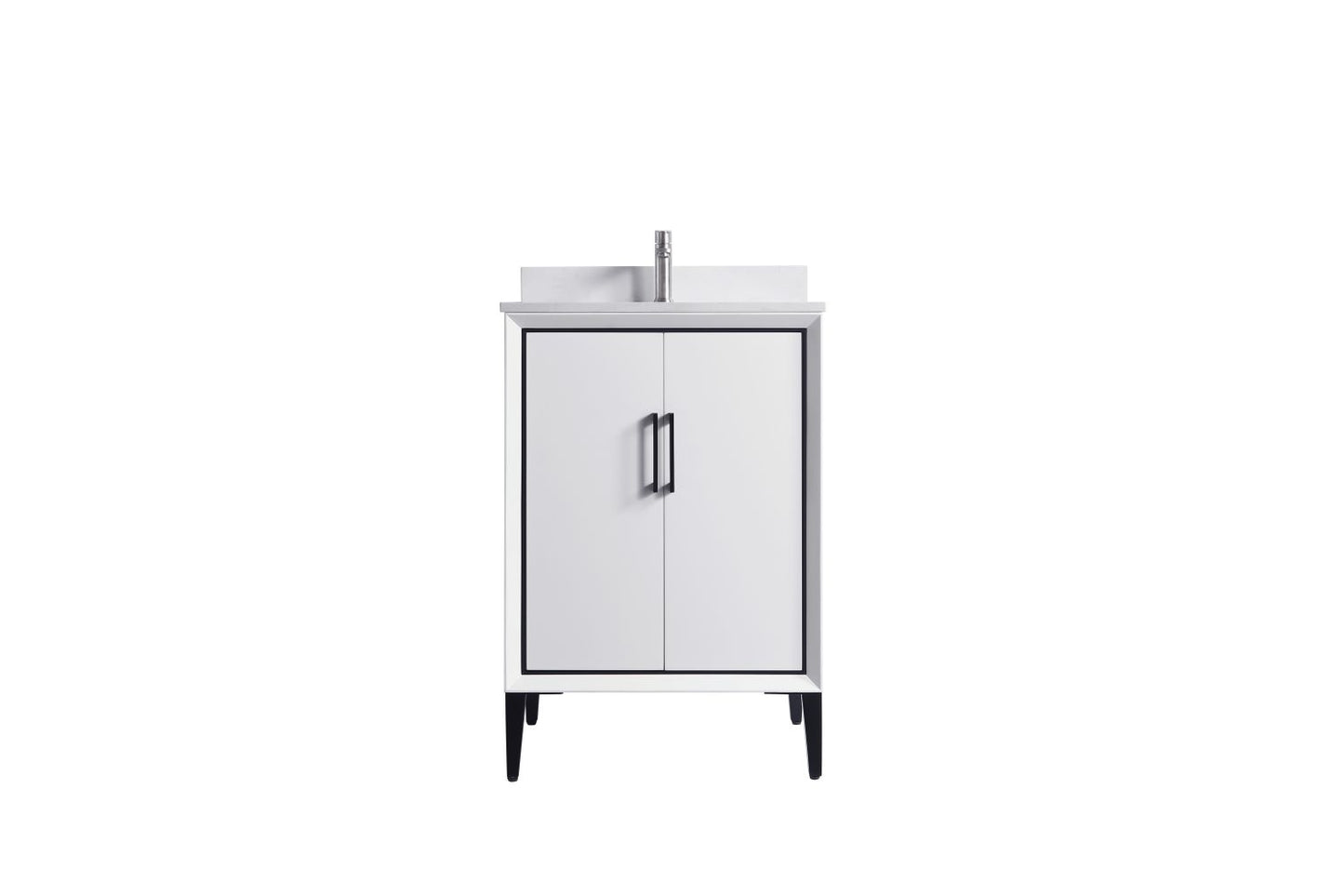 Waterpar® 24 in. L x 22 in. W x 35 in. H Bathroom Cabinet with Single Ceramic Sink