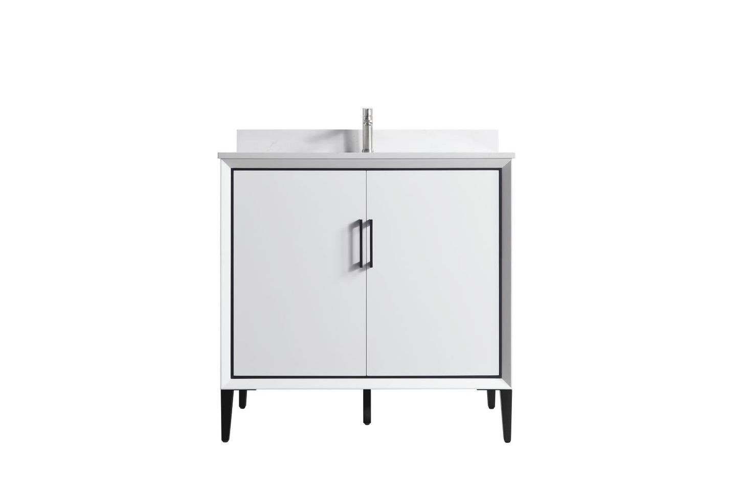 Waterpar® 36 in. L x 22 in. W x 35 in. H Bathroom Cabinet with Single Ceramic Sink