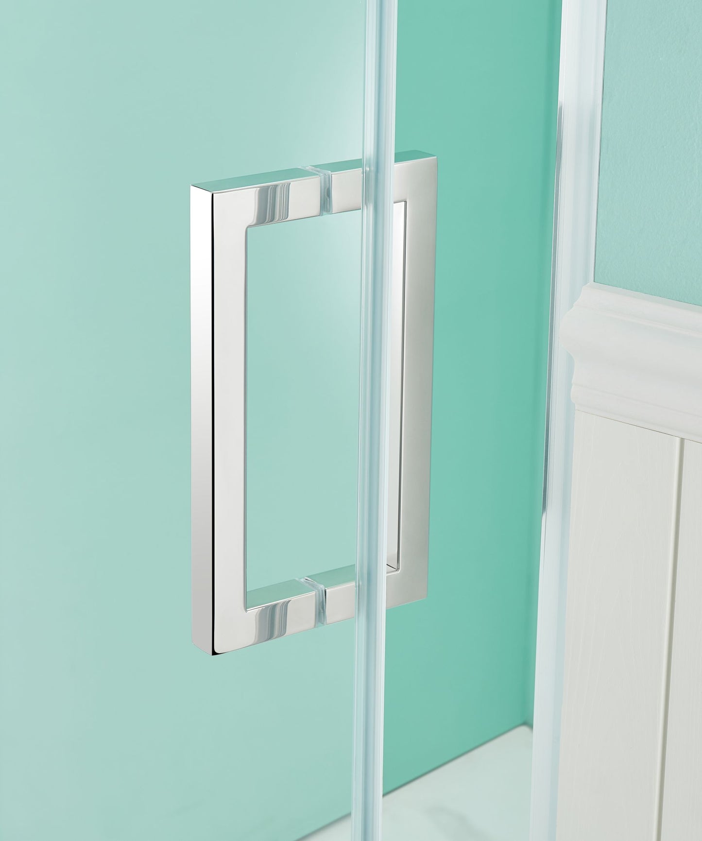 Waterper® 32 in. to 36 in. W x 72 in. H Framed Pivot Shower Door with Clear Glass