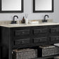 Waterpar® 4 in. Centerset Double Handle Bathroom Faucet with Pop-up Drain and ‎Supply Hose