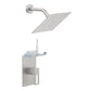 Waterpar®  Wall Mount Fixed and Handheld Shower Head with Storage Rack