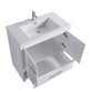 Waterpar® 35.43 in. L x 19.7 in. W x 35 in. H Bathroom Cabinet with Single Resin Sink