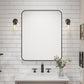 Waterpar® 40 in. W x 32 in. H Rectangular Aluminum Framed Wall Bathroom Vanity Mirror