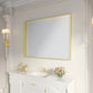 Waterpar® 48 in. W x 36 in. H Rectangular Aluminum Framed Wall Bathroom Vanity Mirror