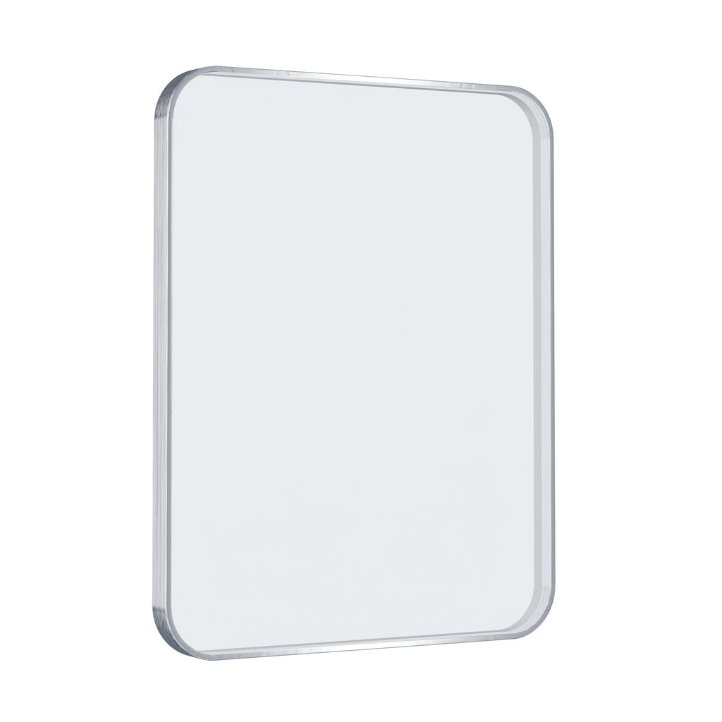 Waterpar® 28 in. W x 36 in. H Rectangular Aluminum Framed Wall Bathroom Vanity Mirror