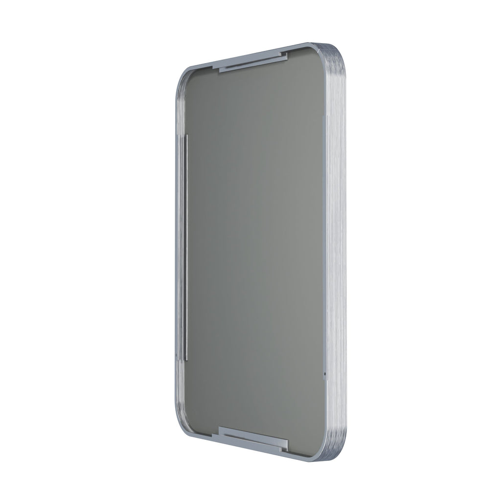Waterpar® 28 in. W x 36 in. H Rectangular Aluminum Framed Wall Bathroom Vanity Mirror