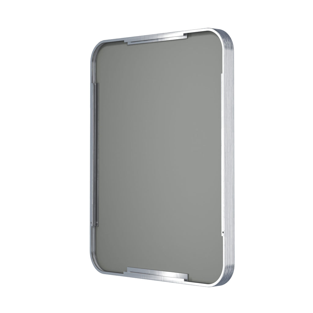 Waterpar® 28 in. W x 36 in. H Rectangular Aluminum Framed Wall Bathroom Vanity Mirror