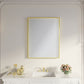 Waterpar® 28 in. W x 36 in. H Rectangular Aluminum Framed Wall Bathroom Vanity Mirror