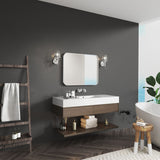 Waterpar® 28 in. W x 36 in. H Rectangular Aluminum Framed Wall Bathroom Vanity Mirror