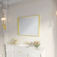 Waterpar® 28 in. W x 36 in. H Rectangular Aluminum Framed Wall Bathroom Vanity Mirror