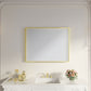 Waterpar® 28 in. W x 36 in. H Rectangular Aluminum Framed Wall Bathroom Vanity Mirror