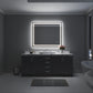 Waterpar® 48 in. W x 40 in. H Rectangular Frameless Wall Bathroom Vanity Mirror with Backlit and Front Light