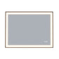 Waterpar® 36 in. W x 36 in. H Rectangular Framed Anti-Fog LED Wall Bathroom Vanity Mirror in Black with Backlit and Front Light