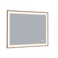 Waterpar® 36 in. W x 36 in. H Rectangular Framed Anti-Fog LED Wall Bathroom Vanity Mirror in Black with Backlit and Front Light