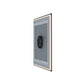 Waterpar® 36 in. W x 36 in. H Rectangular Framed Anti-Fog LED Wall Bathroom Vanity Mirror in Black with Backlit and Front Light