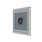 Waterpar® 36 in. W x 36 in. H Rectangular Framed Anti-Fog LED Wall Bathroom Vanity Mirror in Black with Backlit and Front Light