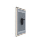 Waterpar® 36 in. W x 36 in. H Rectangular Framed Anti-Fog LED Wall Bathroom Vanity Mirror in Black with Backlit and Front Light