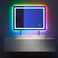 Waterpar® 48x36 in. Led Large Rectangular RGB Anti-Fog Bathroom Mirror Front & Backlit