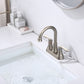 Waterpar®  4 in. Centerset Double Handle High Arc Bathroom Faucet with Pop-up Drain and ‎Supply Hoses