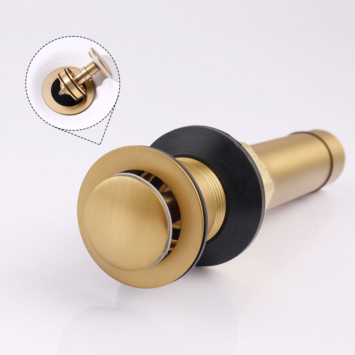 Waterpar®  4 in. Centerset Double Handle High Arc Bathroom Faucet with Pop-up Drain and ‎Supply Hoses