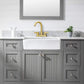 Waterpar® 4 in. Centerset Double Handle Bathroom Faucet with Supply Hose and Pop-up Drain