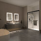 Waterpar® 32 in. W x 24 in. H LED Rectangular Frameless Anti-Fog Bathroom Mirror Front Light