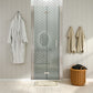 Waterpar® Bi-Fold Minimalist Semi Frameless Shower Door in Brushed Nickel with Clear Glass