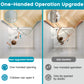 Waterpar® Bi-Fold Minimalist Semi Frameless Shower Door in Brushed Nickel with Clear Glass