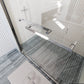 Waterpar® 56-60 in. W x 72 in. H Sliding Semi-Frameless Shower Door with Double Towel Bars