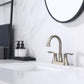 Waterpar®  4 in. Centerset Double Handle High Arc Bathroom Faucet with Pop-up Drain and ‎Supply Hoses
