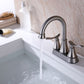 Waterpar®  4 in. Centerset Double Handle High Arc Bathroom Faucet with Pop-up Drain and ‎Supply Hoses