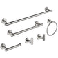 Waterpar®6-Piece Bath Hardware Set, Towel Bar, Toilet Paper Holder, Towel Hook in Brushed Nickel