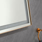 Waterpar® 118 in. W x 36 in. H Rectangular Framed Wall Bathroom Vanity Mirror with Front Light