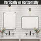Waterpar® 55 in. W x 30 in. H Rectangular Aluminum Framed Wall Bathroom Vanity Mirror