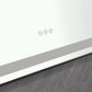 Waterpar® 118 in. W x 36 in. H Rectangular Framed Wall Bathroom Vanity Mirror with Front Light
