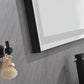 Waterpar® 118 in. W x 36 in. H Rectangular Framed Wall Bathroom Vanity Mirror with Front Light