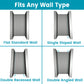 Waterpar® Bi-Fold Minimalist Semi Frameless Shower Door in Brushed Nickel with Clear Glass