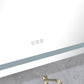 Waterpar® 40 in. W x 32 in. H Rectangular Frameless Wall Bathroom Vanity Mirror with Backlit and Front Light