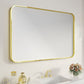 Waterpar® 48 in. W x 32 in. H Rectangular Aluminum Framed Wall Bathroom Vanity Mirror